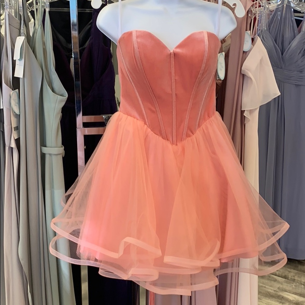 Fun and Flirty Blush Special Occassion Dress